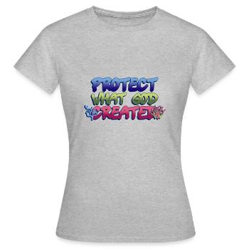 Protégez les récifs coralliens de la création de - T-shirt Femme - gris chiné - Devant - AI Model Female 172 dark (172cm)
