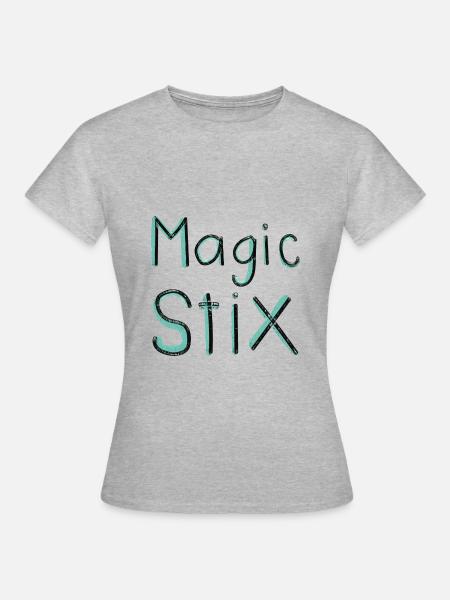 magic stix - Frauen T-Shirt - Grau meliert