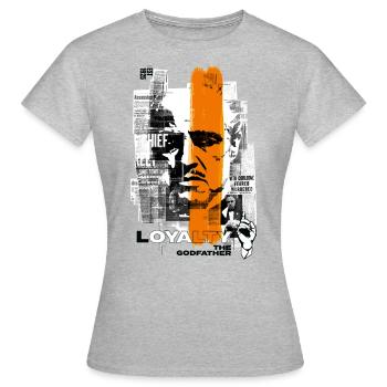 Le Parrain Film De Mafia Fidélité - T-shirt Femme - gris chiné - Devant - AI Model Female 172 dark (172cm)
