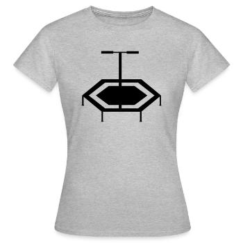jumping trampoline girl jumping jump gift - Women's T-Shirt - heather grey - Front - AI Model Female 172 dark (172cm)