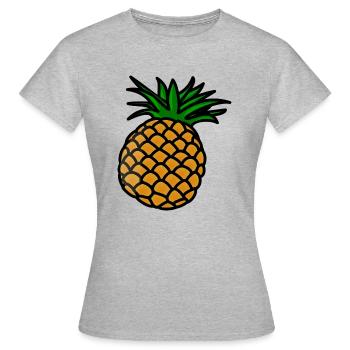 ANANAS - T-shirt Femme - gris chiné - Devant - AI Model Female 172 dark (172cm)