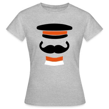 COHV 170 ans | Minimalisme 1.5 - T-shirt Femme - gris chiné - Devant - AI Model Female 172 dark (172cm)
