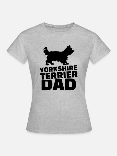 Yorkshire Terrier - Frauen T-Shirt - Grau meliert