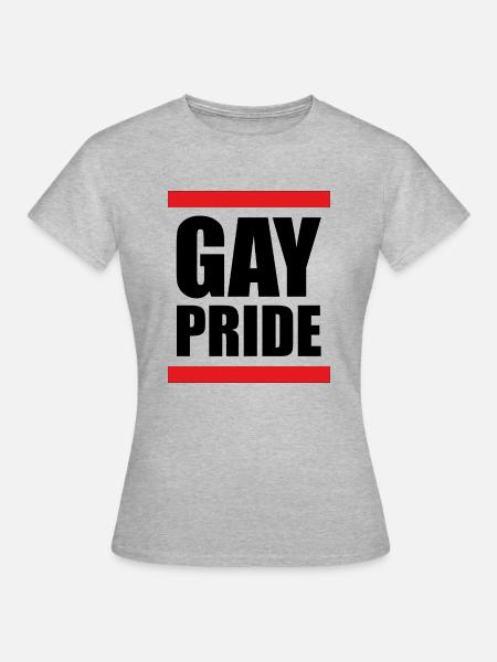 GAY PRIDE - Frauen T-Shirt - Grau meliert