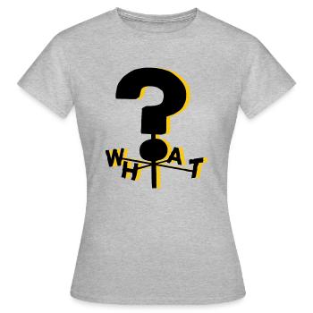 La gravité tombe QUOI? - T-shirt Femme - gris chiné - Devant - AI Model Female 172 dark (172cm)