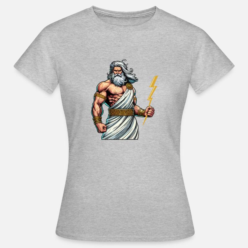 Zeus - Koszulka damska - szary melanż