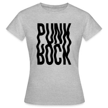 Punkrock Logo Geschenk - Frauen T-Shirt - Grau meliert - Vorne - AI Model Female 172 dark (172cm)