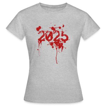 bad 2025 - Frauen T-Shirt - Grau meliert - Vorne - AI Model Female 172 dark (172cm)