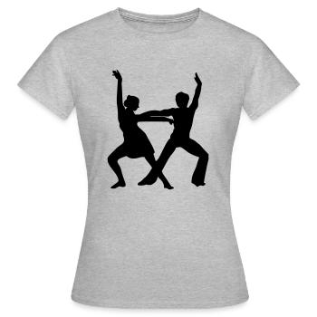 Danse, danse, danse - T-shirt Femme - gris chiné - Devant - AI Model Female 172 dark (172cm)