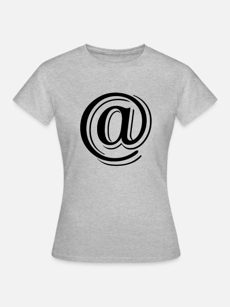 @ at - Frauen T-Shirt - Grau meliert