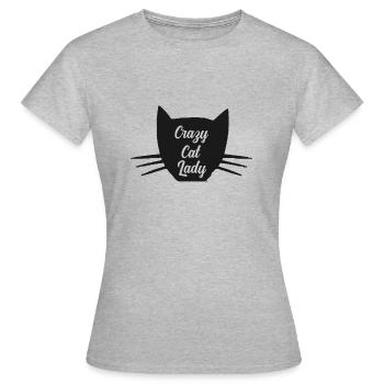 Crazy Cat Lady - Women's T-Shirt - heather grey - Front - AI Model Female 172 dark (172cm)