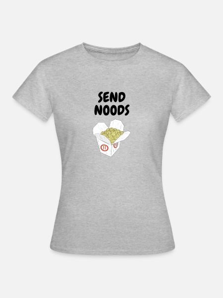 SEND NOODS - Frauen T-Shirt - Grau meliert