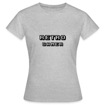 Arcade retrogamer black - Women's T-Shirt - heather grey - Front - AI Model Female 172 dark (172cm)
