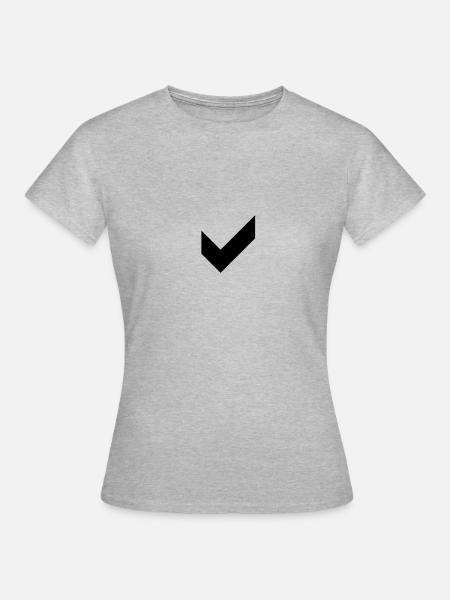 right - Frauen T-Shirt - Grau meliert