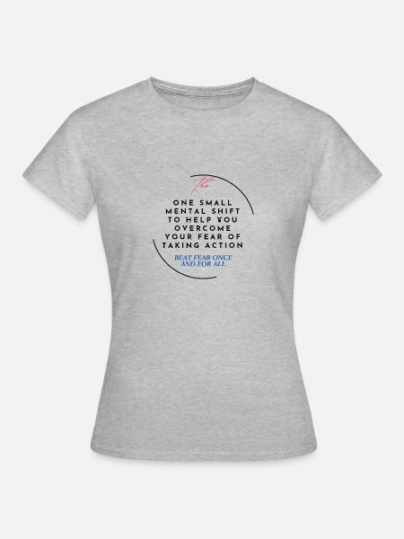 Keine Angst - Frauen T-Shirt - Grau meliert