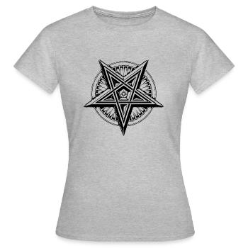pentagram - Women's T-Shirt - heather grey - Front - AI Model Female 172 dark (172cm)
