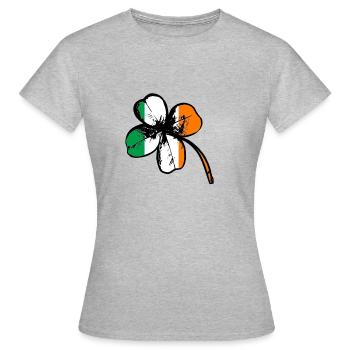 Irlande - T-shirt Femme - gris chiné - Devant - AI Model Female 172 dark (172cm)