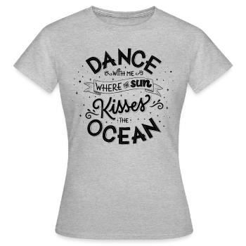 Dance with me - Frauen T-Shirt - Grau meliert - Vorne - AI Model Female 172 dark (172cm)