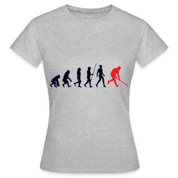 Evolution field field hockey gift field field hockey player G - Women's T-Shirt - heather grey - Front - AI Model Female 172 dark (172cm)