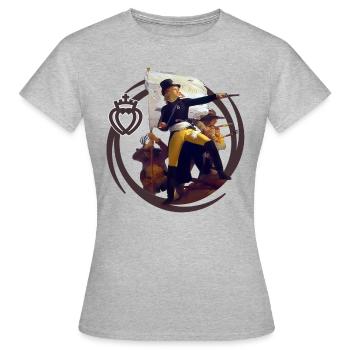Vendée.1 - T-shirt Femme - gris chiné - Devant - AI Model Female 172 dark (172cm)