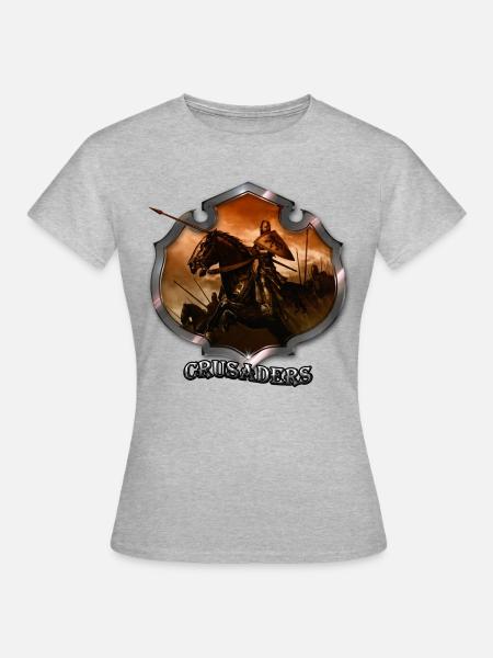 Croisades.3 - T-shirt Femme - gris chiné