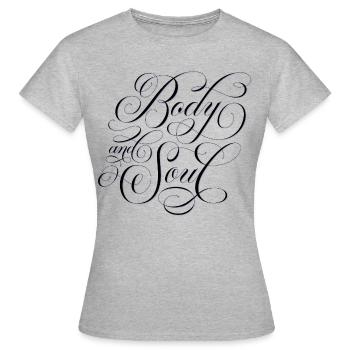 Body and Soul - Women's T-Shirt - heather grey - Front - AI Model Female 172 dark (172cm)
