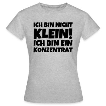 I'm not small! I am a concentric - Women's T-Shirt - heather grey - Front - AI Model Female 172 dark (172cm)