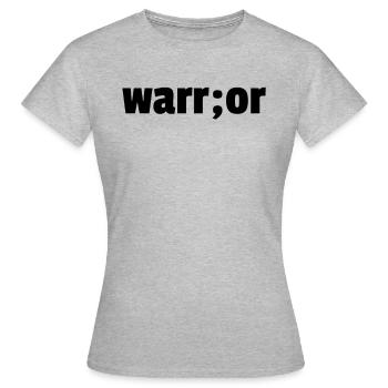 guerrier - T-shirt Femme - gris chiné - Devant - AI Model Female 172 dark (172cm)