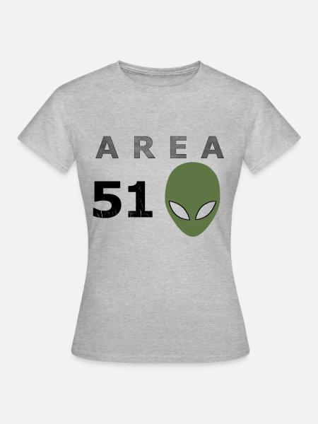 Area 51 - Frauen T-Shirt - Grau meliert