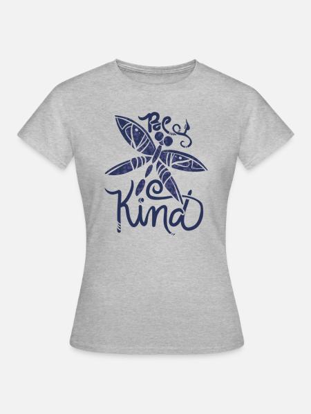 Sei freundlich - Frauen T-Shirt - Grau meliert