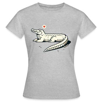 Cool Alligator – Casual and stylish - Women's T-Shirt - heather grey - Front - AI Model Female 172 dark (172cm)