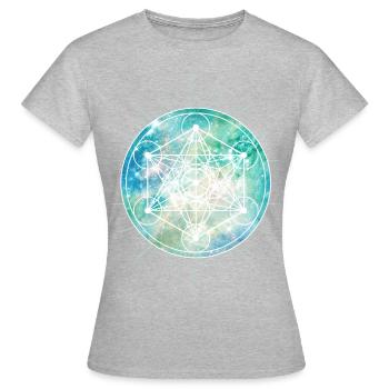 Celtic SYMBOLS - Metatron - Celts - Women's T-Shirt - heather grey - Front - AI Model Female 172 dark (172cm)