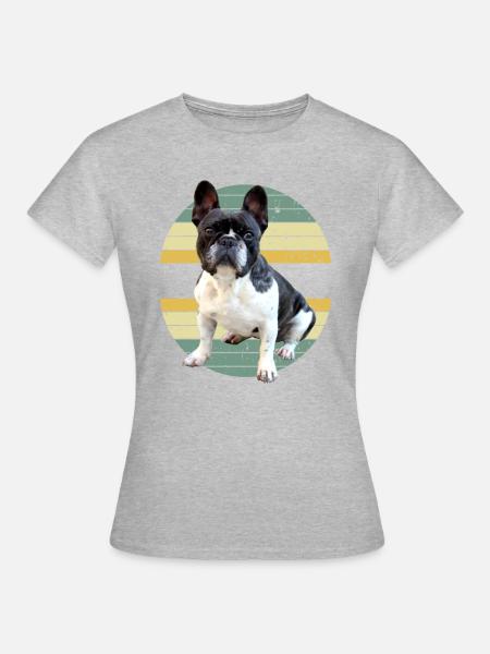 Divertido perro Frenchie diciendo Bulldog Bulldog Bulldog - Camiseta mujer - gris jaspeado