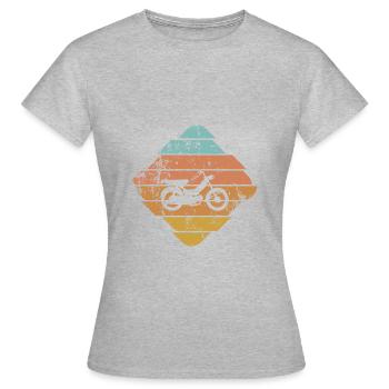 Moped - Frauen T-Shirt - Grau meliert - Vorne - AI Model Female 172 dark (172cm)