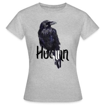 Raven - Women's T-Shirt - heather grey - Front - AI Model Female 172 dark (172cm)
