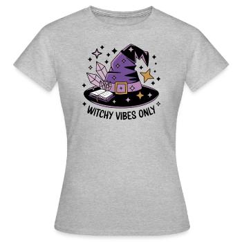 Witchy Vibes Only - Women's T-Shirt - heather grey - Front - AI Model Female 172 dark (172cm)