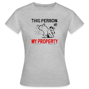 Dog and Property - Women's T-Shirt - heather grey - Front - AI Model Female 172 dark (172cm)