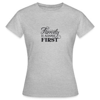 Family - Family Love - Women's T-Shirt - heather grey - Front - AI Model Female 172 dark (172cm)