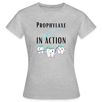 Propyhlaxe Fairy Prophylaxis Assistant ZMF - Women's T-Shirt - heather grey - Front - AI Model Female 172 dark (172cm)