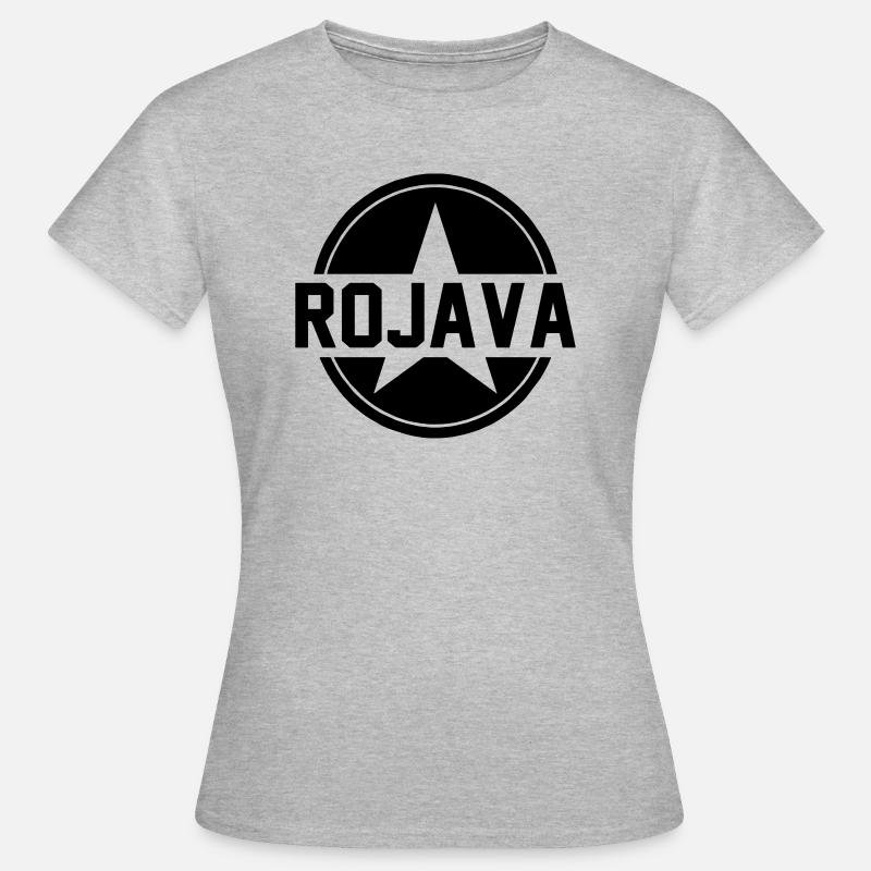 rojava kurdistan - Women's T-Shirt - heather grey