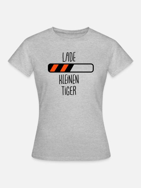 Lade... kleinen Tiger - Frauen T-Shirt - Grau meliert