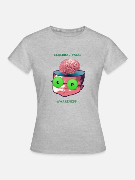 Zerebralparese Bewusstsein - Frauen T-Shirt - Grau meliert