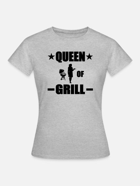 BBQ - Frauen T-Shirt - Grau meliert