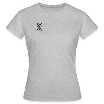 skifahren - Frauen T-Shirt - Grau meliert - Vorne - AI Model Female 172 dark (172cm)
