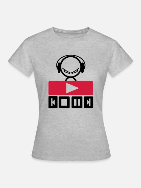 dj - Women's T-Shirt - heather grey