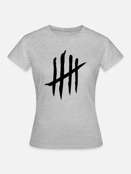kratzer - Frauen T-Shirt - Grau meliert
