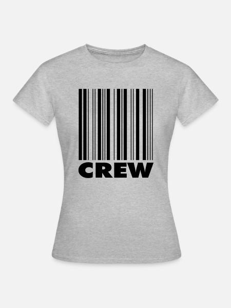 crew - Frauen T-Shirt - Grau meliert