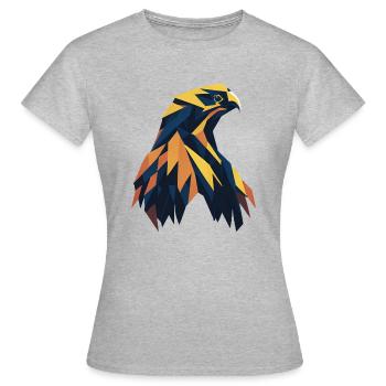 Aigle abstrait - T-shirt Femme - gris chiné - Devant - AI Model Female 172 dark (172cm)