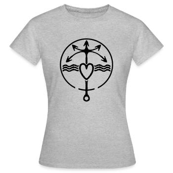 The Choa's Path to Love - Women's T-Shirt - heather grey - Front - AI Model Female 172 dark (172cm)