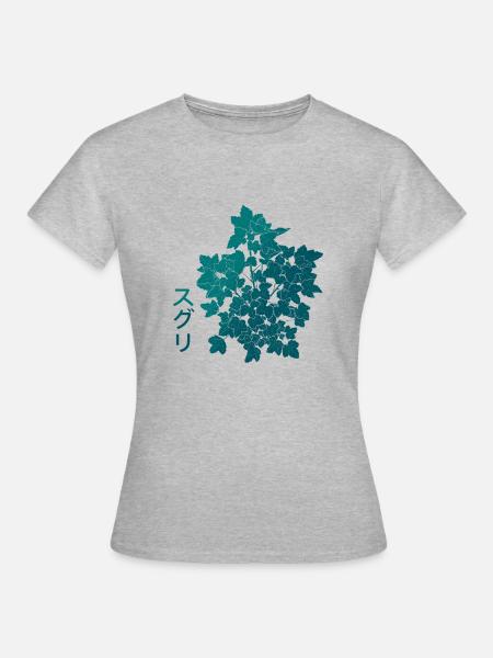 Pflanze Johannesbeeren - Frauen T-Shirt - Grau meliert